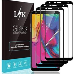 3 Pack LϟK Screen Protector Compatible for LG Stylo 6, Full Cover, Easy Installation, Bubble Free - Black