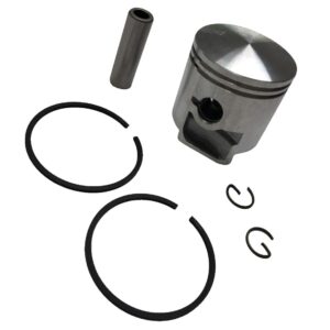 ENGINERUN 44MM Piston Piston Ring Kit Compatible with Husqvarna 150BF 150BT 350 BT Backpack Leaf Blower Parts Rep OEM 502849601