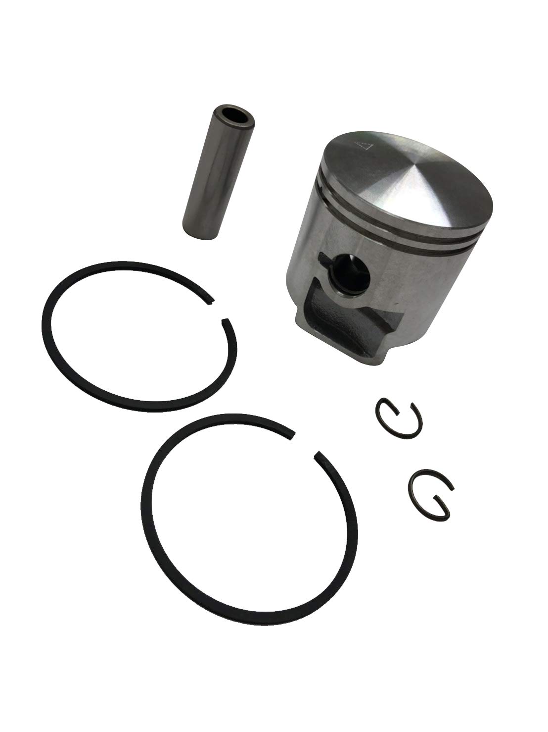 ENGINERUN 44MM Piston Piston Ring Kit Compatible with Husqvarna 150BF 150BT 350 BT Backpack Leaf Blower Parts Rep OEM 502849601