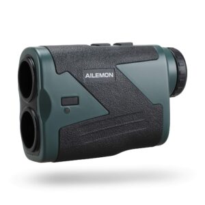 ailemon laser rechargeable hunting rangefinder 1200 yard 6x magnification usb charging range finder with flag-lock