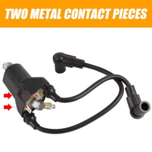 RANSOTO Dual Ignition Coil Pack Compatible with 1991-2003 EZGO Golf Cart Marathon Medalist TXT 4-Cycle Gas (Pre-MCI engine) Replace 26652-G01 EPIGC103