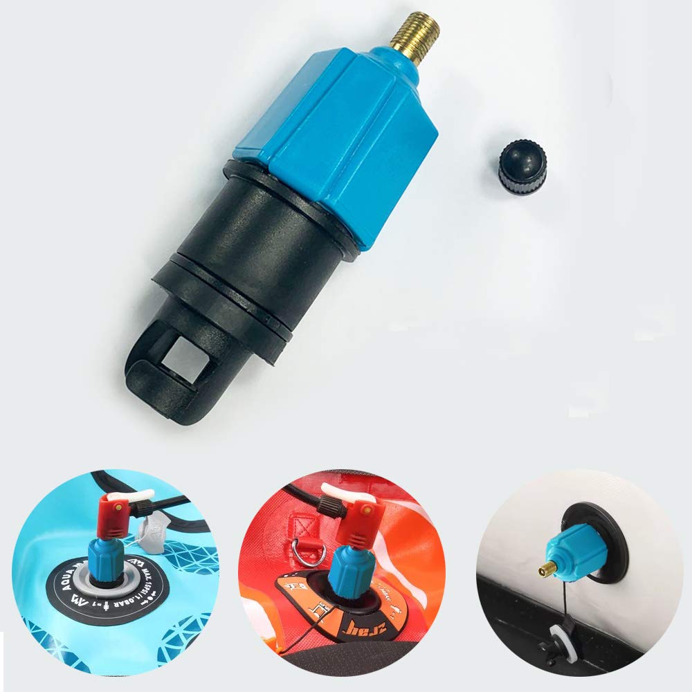 PeSandy Inflatable SUP Pump Adaptor Compressor Paddle Board Pump Adapter, SUP Valve Adapter Connector Conventional Air Pump Adapter for Stand Up Paddle Board & Dinghy,Inflatable Boat Air Valve Adapter