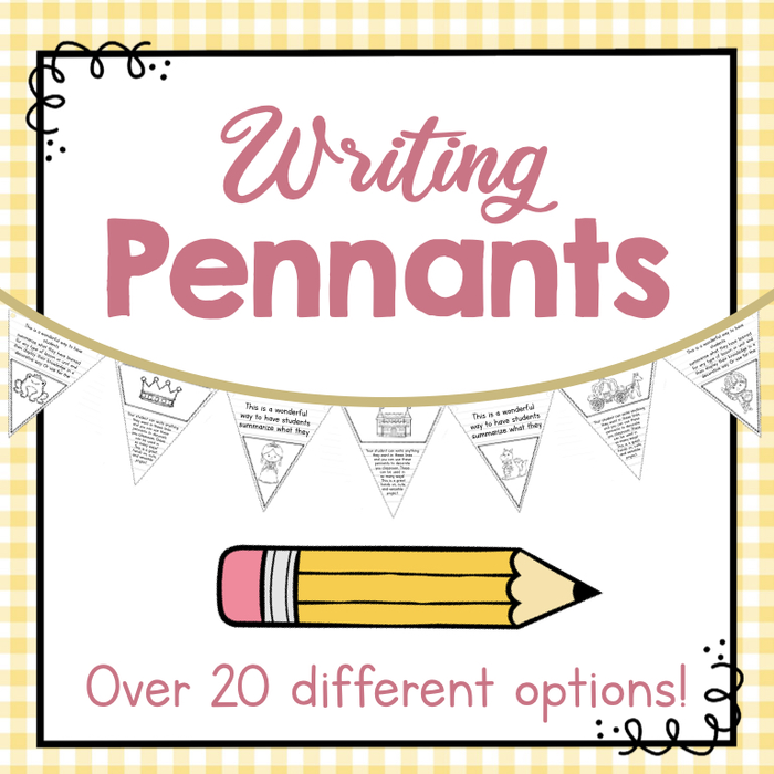 Classroom Pennants and Chains for Writing Projects