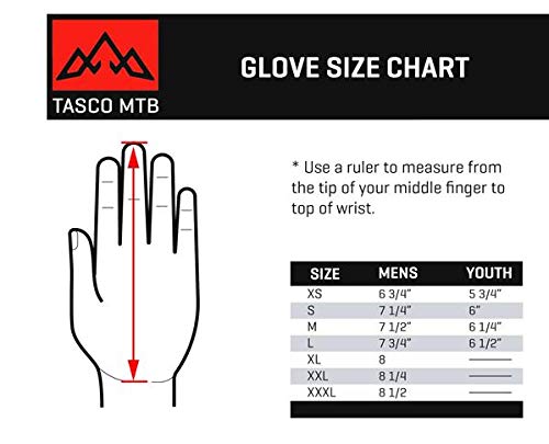 TASCO MTB Recon Ultralight Cycling Gloves (Rasta Bob, S)