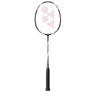 yonex voltric 0f badminton pre-strung racket (black/red)(4ug5)