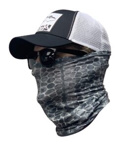 men's hydraskin fishing head honcho | neck & face gaiters | scarves | masks | shields | sun protection | grey one size