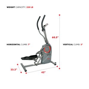 Sunny Health & Fitness Performance Cardio Climber - SF-E3911, Grey