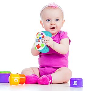 Number 1 in Gadgets Baby Remote Toy Game Controller, Musical Toys Light and Sound Early Educational Learning for Infants