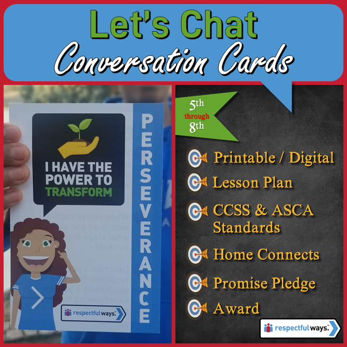 Social Emotional Learning | Distance Learning | I Have The Power to Transform Conversation Cards | Middle School