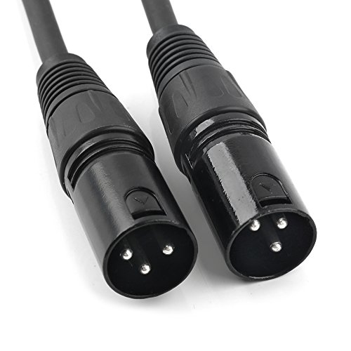 Disino XLR Splitter Cable, 3 Pin XLR Female to Dual XLR Male Patch Y Cable Balanced Microphone Splitter Cord Audio Adaptor- 5 Feet