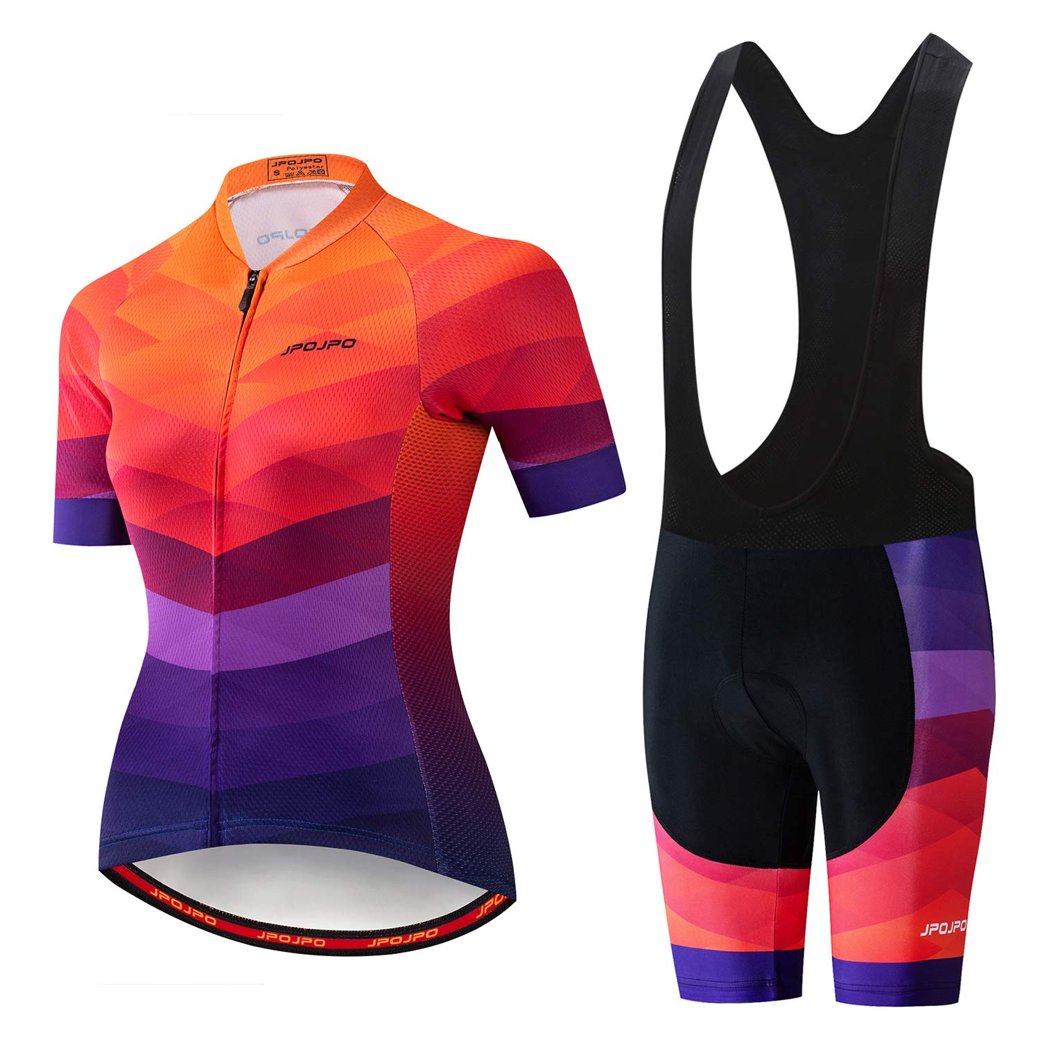 Women's Cycling Jersey + BIB Shorts Padded Short Sleeve Biking Shirts Bike Clothing Bicycle