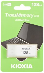 kioxia u202 transmemory 128gb usb2.0 flash drive portable data disk usb stick white lu202w128gg4