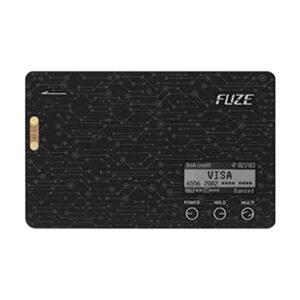 fuze card membership | all-in-one membership card / e-membership card /card-shaped digital minimalist wallet | loyalty card holder wallet | 0.03 inch ultra slim | does not support emv (ic chip)