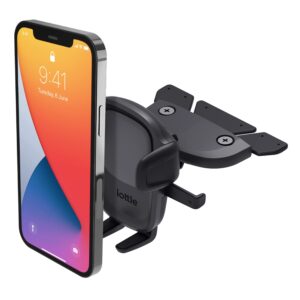 iottie easy one touch 5 cd slot mount - universal car phone holder for iphone, google, samsung, moto, huawei, nokia, lg, and all other smartphones