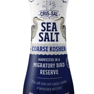 Cris-Sal Gourmet Kosher Sea Salt, Coarse Diamond Crystal Full Flavor Natural Grain Salt, Great for Cooking, Table Seasoning Recipes, Finishing and More, Pantry Friendly, 17.63 Oz (Pack of 1)