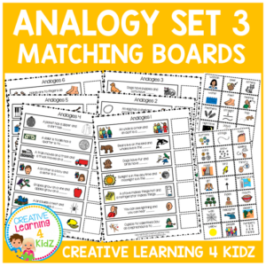 analogy matching boards set 3