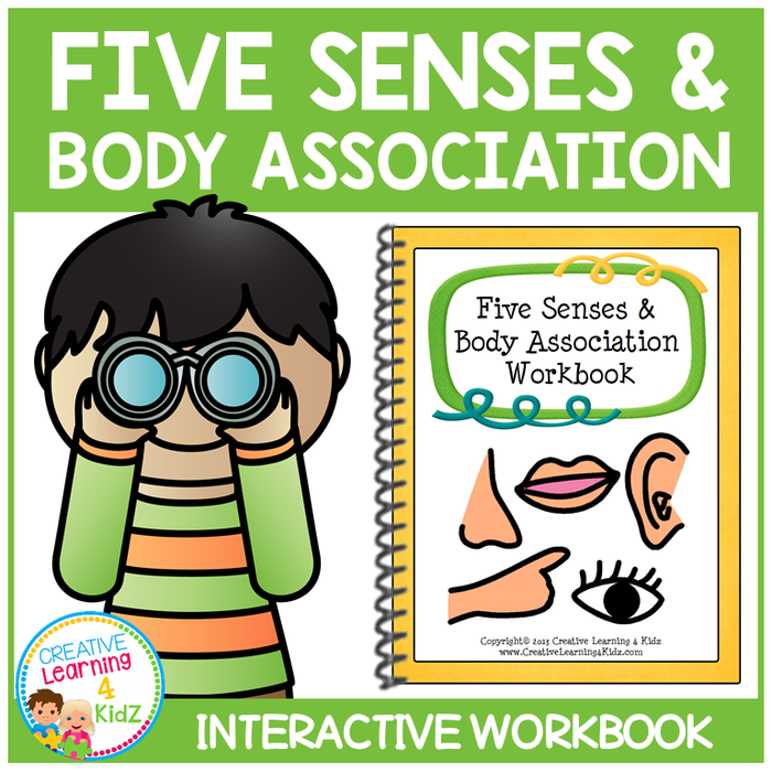 Five Senses & Body Association Interactive Workbook