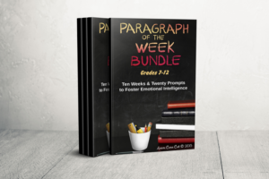 teaching paragraph writing | secondary writing resource | addressing the social emotional domain | aligned with cc standards grades 7-10 | character building