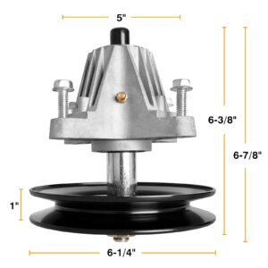 UP2WIN 918-04822B Spindle Assembly Compatible with Craftsman Cub Troy Bilt Pony Bronco 42" Mower Deck Tractor Riding Mower, Come with All The Mounting Hardware Including Threaded Bolt