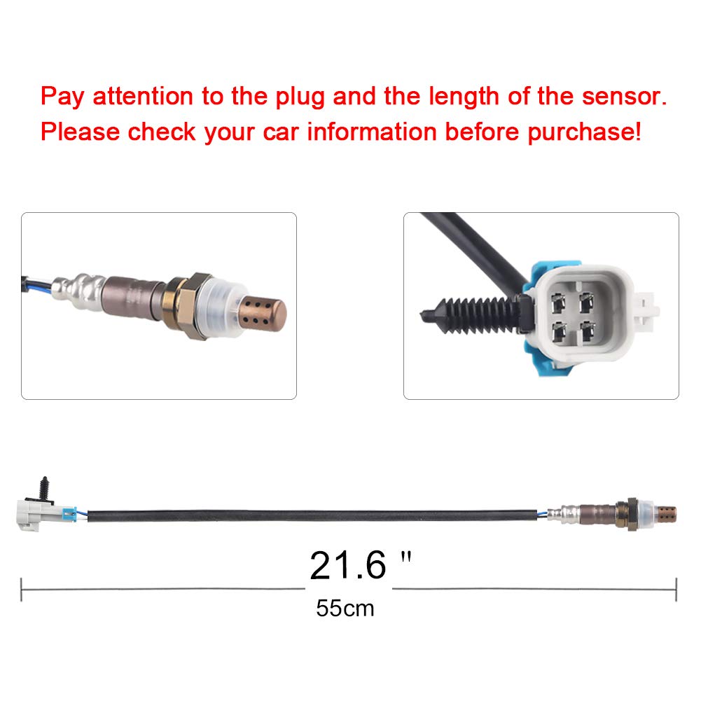 JDMON Compatible with O2 Oxygen Sensor Upstream & Downstream Chevrolet GMC Silverado 1500 /Tahoe 5.3L, Sierra 1500/Yukon 2003 2004 2005,Replaces 21546, SG1857,234-4668,15284, Set of 4