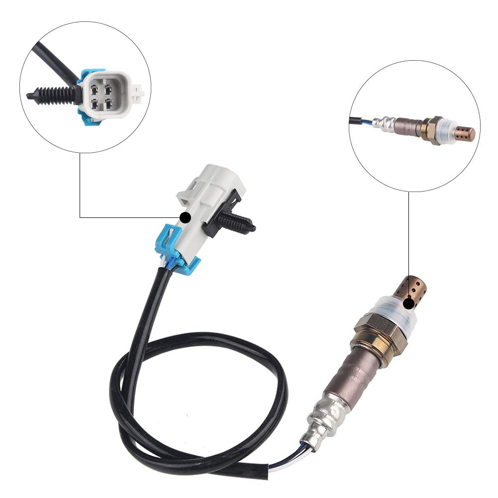 JDMON Compatible with O2 Oxygen Sensor Upstream & Downstream Chevrolet GMC Silverado 1500 /Tahoe 5.3L, Sierra 1500/Yukon 2003 2004 2005,Replaces 21546, SG1857,234-4668,15284, Set of 4