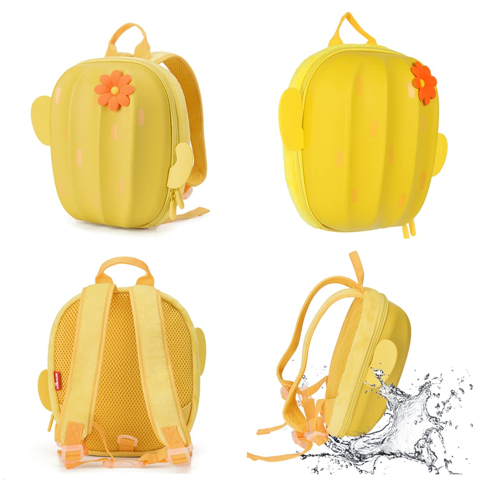 Kids Backpack with Safety Leash,Waterproof Backpack Preschool Toddler,Cute Bag leash for Kids,Bookbag Harness(Yellow)