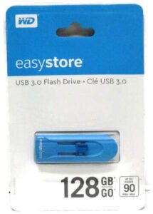 wd - easystore 128gb usb 3.0 flash drive - blue