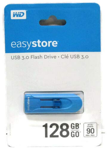 WD - Easystore 128GB USB 3.0 Flash Drive - Blue