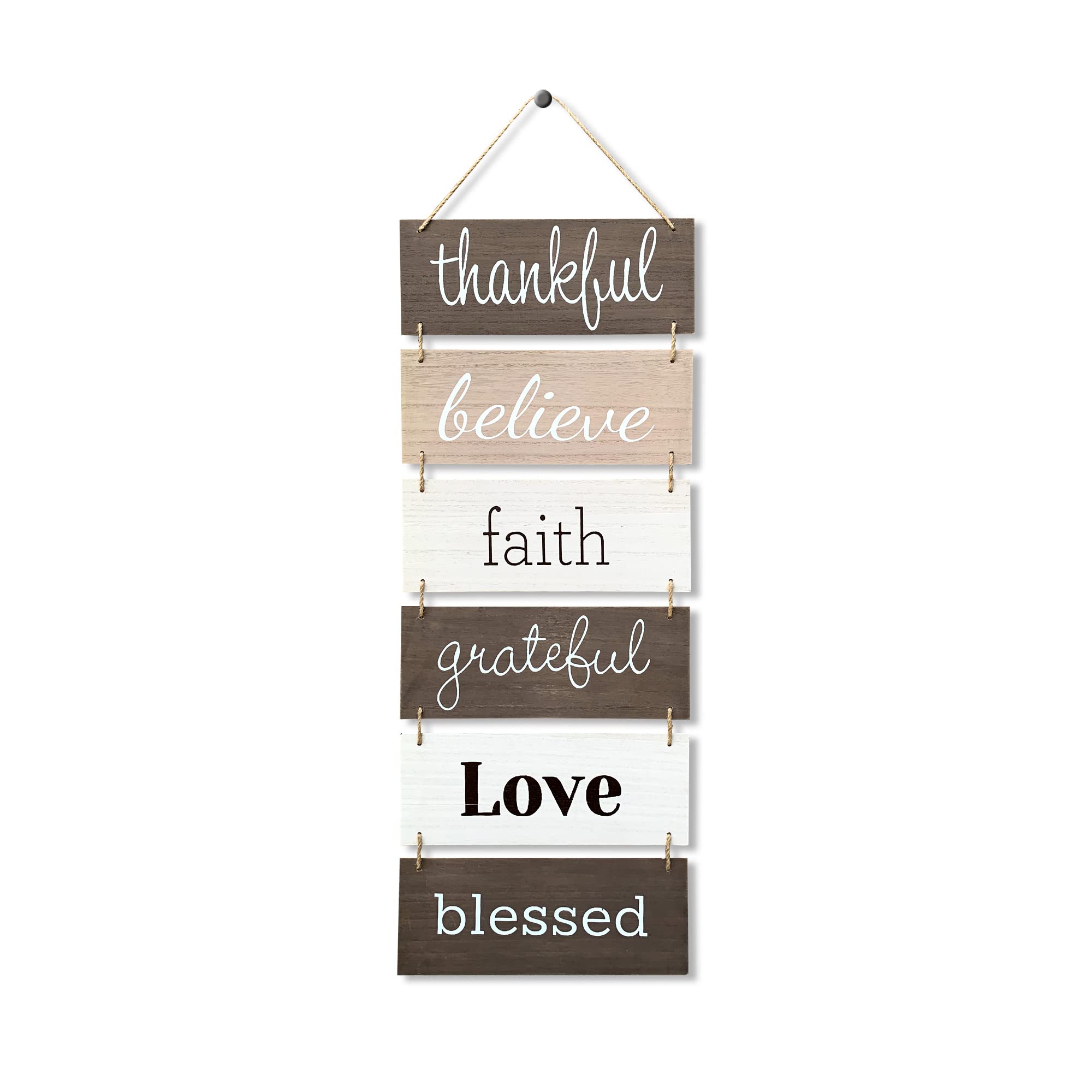 Hanging Wall Decor Sign - Welcome Vertical Wall Art Decorations, Rustic Home Farmhouse Decor Living Room, Bedroom, Bathroom, Family, Dining, and Kitchen, Signs for House, Rustic Decorations for Home