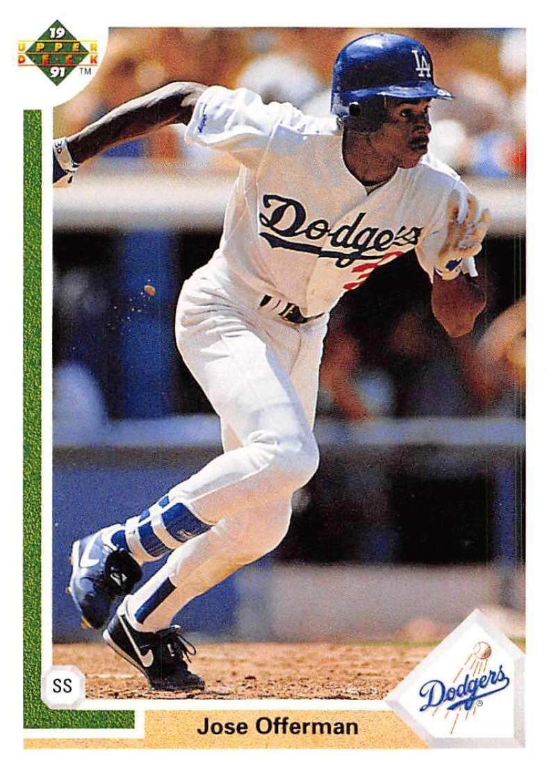 1991 Upper Deck #356 Jose Offerman NM-MT Los Angeles Dodgers Baseball Los Angeles Dodgers