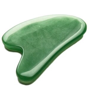 INOTKA Jade Gua Sha Massage Tool for Facial and Body Massage,Green Aventurine, Gua Sha Stones and Lymphatic Drainage Tool