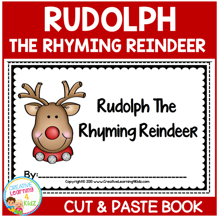 Rudolph the Rhyming Reindeer Christmas Cut & Paste Book