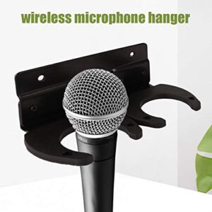 BNYTXV Microphone Stand, Wireless Microphone Double Hook Hanger Holder