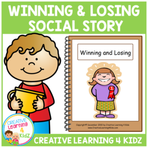 winning & losing social storybook + cards