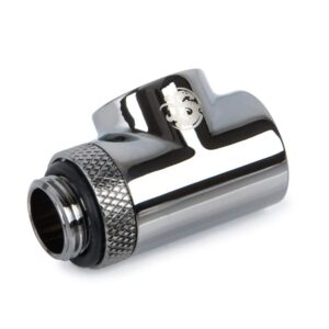 Bitspower T-Block Rotary Fitting, Black Sparkle