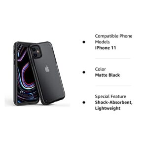 ORIbox Case Compatible with iPhone 11 Case, Translucent Matte case with Shatterproof, Scratch Resistant