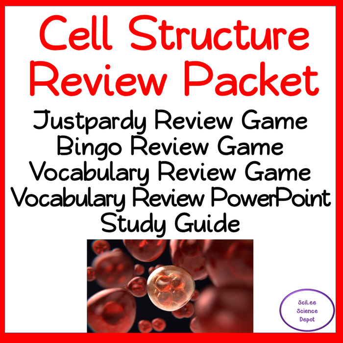 Cell Structure & Functions NO PREP Review Packet