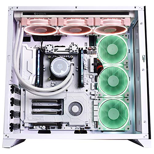 ID-COOLING ZF-12025 Pastel 120mm Case Fan White LED PWM Fan for PC Case/CPU Cooler (Piglet Pink)