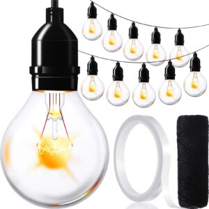 72 pieces light bulbs cutouts bulletin board decorations industrial chic classroom decor with double-sided tape and black twine, banner home birthday festive event holiday party(bright color)