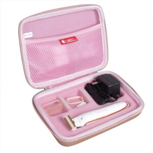 hermitshell hard travel case for finishing touch flawless body rechargeable ladies shaver (only case)