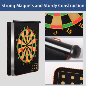 BATURU Dart Board Magnetic for Kids Adults with Magnetic Darts 12pcs, Boy Toys Age 8-10-12 13 14 15, Teenage Teen Boys Gifts for Boy Room Decor, Dartboard Games for Kids 8-12