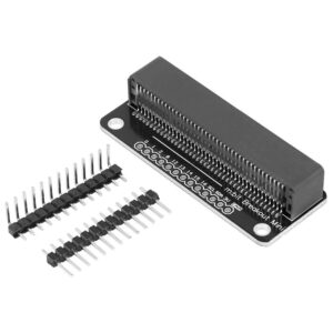 micro:bit edge connector, bit board to a breadboard extension board 2.54mm pin, microbit bbc expansion board(black)