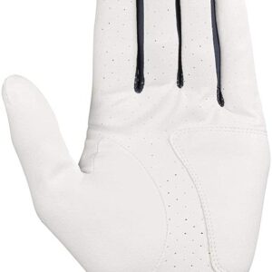 Callaway Golf Weather Spann Glove (Worn on Left Hand, Cadet (Short Fingers) 2019, Medium/Large, Red/White/Blue)