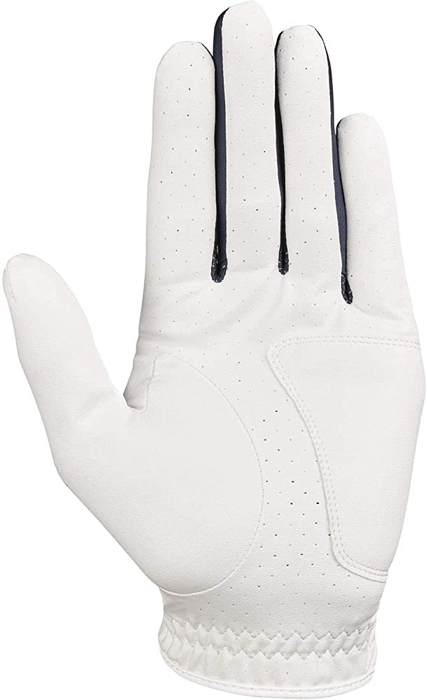 Callaway Golf Weather Spann Glove (Worn on Left Hand, Cadet (Short Fingers) 2019, Medium/Large, Red/White/Blue)