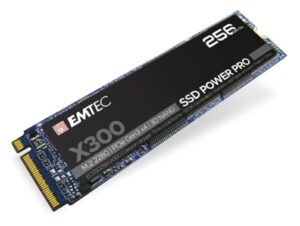 emtec x300 power pro 256gb m.2 2280 pcie gen 3.0 x4 internal solid state drive (ssd) - ecssd256gx300
