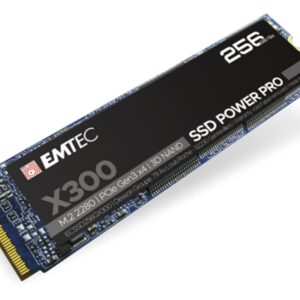 Emtec X300 Power Pro 256GB M.2 2280 PCIe Gen 3.0 x4 Internal Solid State Drive (SSD) - ECSSD256GX300