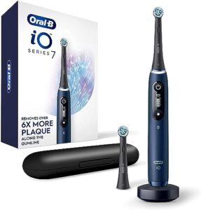 oral-b io series 7g electric toothbrush with brush head, black onyx