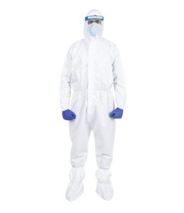 gcocl disposable isolation coveralls - l