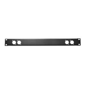 elite core rp1u-2x2 rack panel with 4 d-series punch-outs, 1u