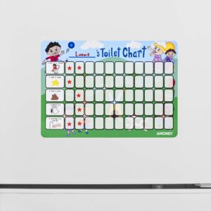 Kids Toilet Training Reward chart and Potty Reward chart for boys and girls Toddlers and young children with 225 star stickers included